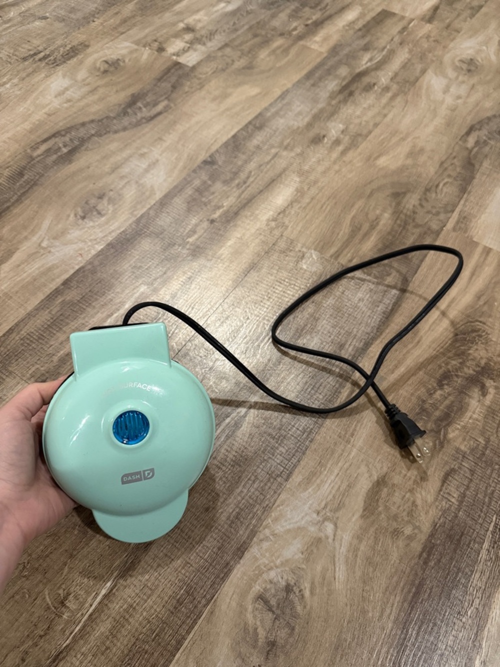 Ash Mint Green Electric Mini Waffle/Grill Maker